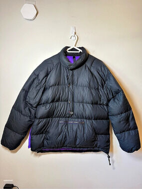 Rab Goose Down puffer jacket ski snowboard pull over style with kanga pocket M